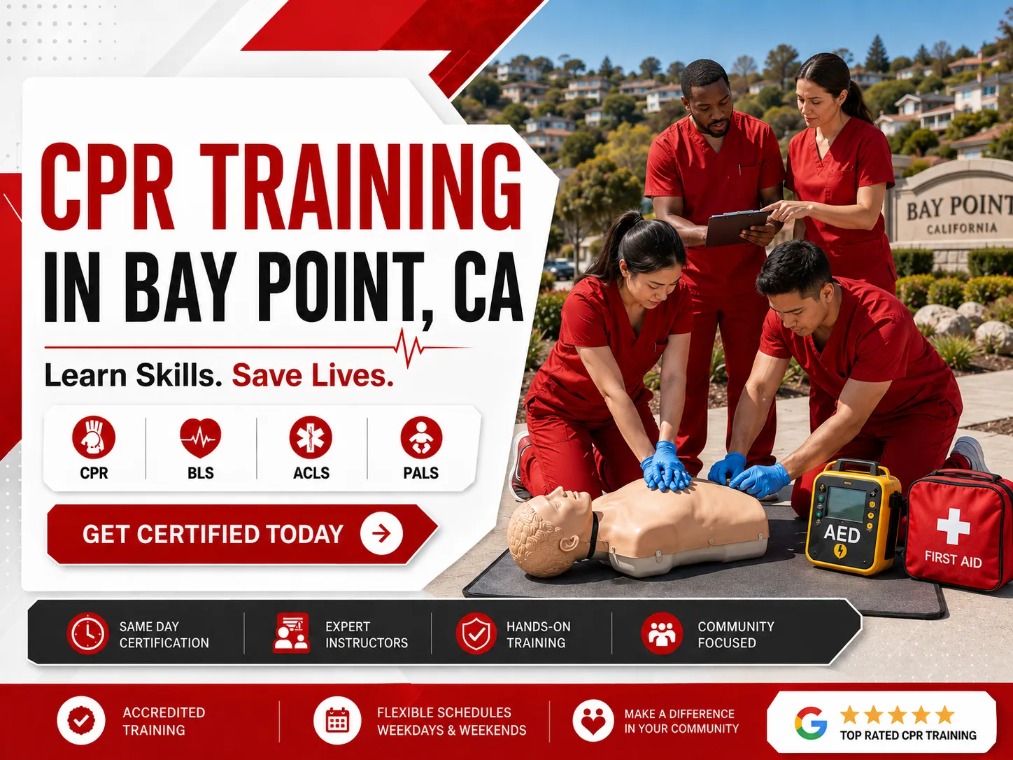 Healthcare provider BLS class in Bay Point, CA – AHA certified