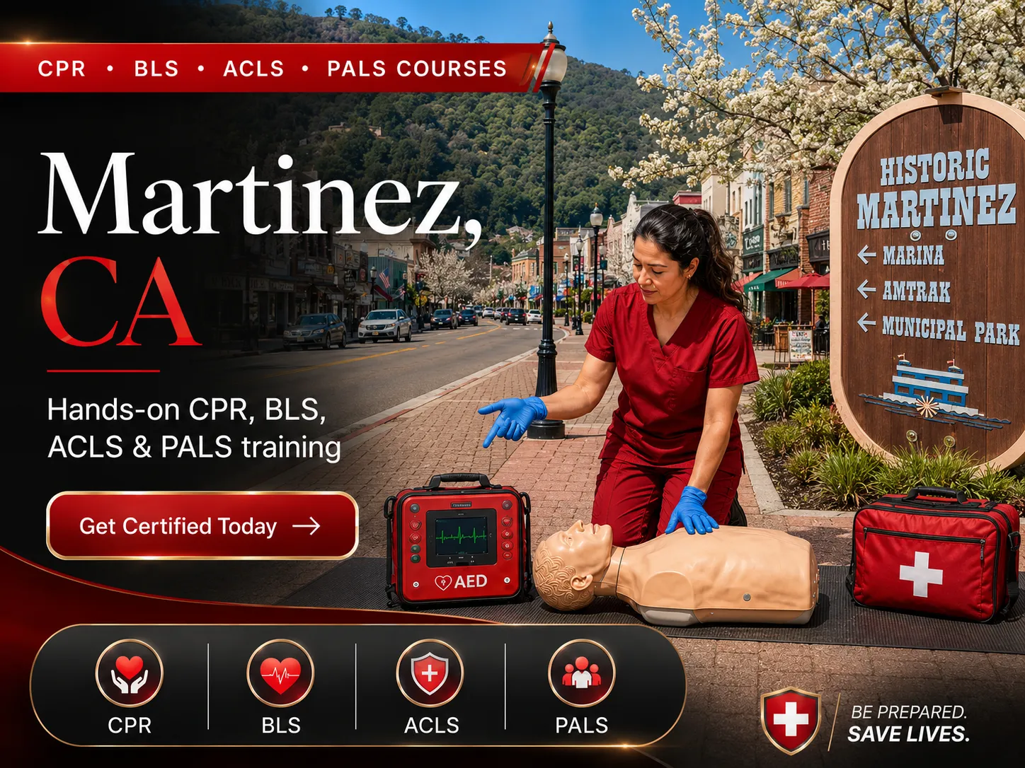 PALS provider course for pediatric nurses in Martinez, CA